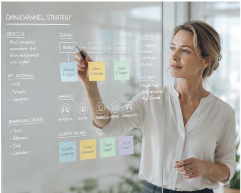 Omnichannel strategy whiteboard